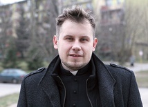 ▲	Ks. Łukasz pracuje w parafii św. Wojciecha BM w Lublinie.