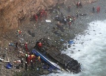 Już 51 ofiar śmiertelnych wypadku autobusu w Peru