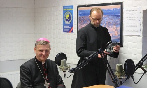 W studio radiowym Anioła Beskidów