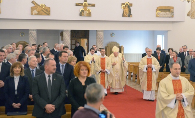 Spotkanie bp. Henryka Tomasika z samorządowcami