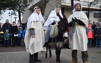 W Legionowie, ze św. Rodziną na osiołku