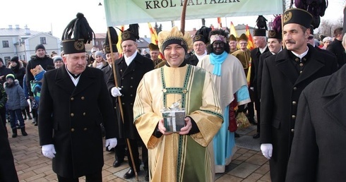 W orszaku w Łęcznej szli górnicy
