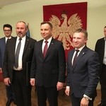 Prezydent Andrzej Duda w skoczowskim Ratuszu