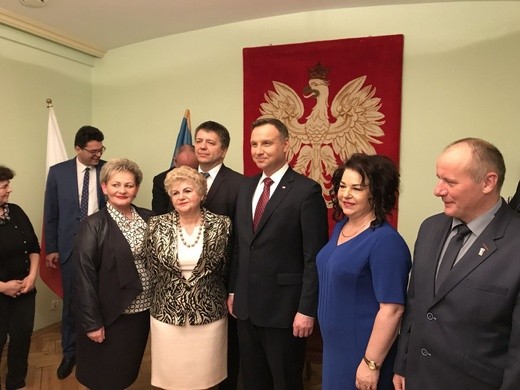 Prezydent Andrzej Duda w skoczowskim Ratuszu