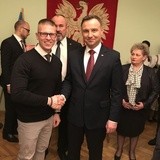 Prezydent Andrzej Duda w skoczowskim Ratuszu