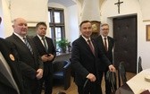 Prezydent Andrzej Duda w skoczowskim Ratuszu