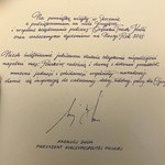 Prezydent Andrzej Duda w skoczowskim Ratuszu