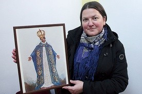 S. Małgorzata z wizerunkiem Matki Bożej Królowej Afryki.