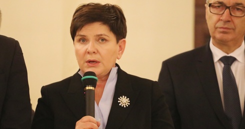 Życzenia uczestnikom spotkania i mieszkańcom złożyła wicepremier Beata Szydło