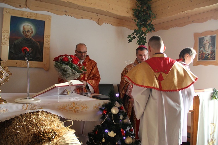 Uroczystość w kaplicy na Jamnem