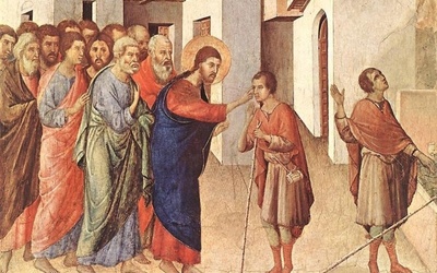 Duccio, Uzdrowienie niewidomego