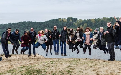 Studenci z Duszpasterstwa Młodych na Poczekajce jednoczą się nie tylko w trakcie sesji. 