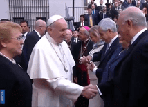 Papież w Chile: pierwsze spotkania