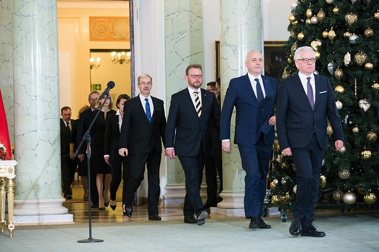 Zaprzysiężenie nowych ministrów odbyło się w Pałacu Prezydenckim 9 stycznia.