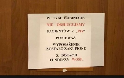 Lekarz tłumaczy się z kartki o wyborcach PiS