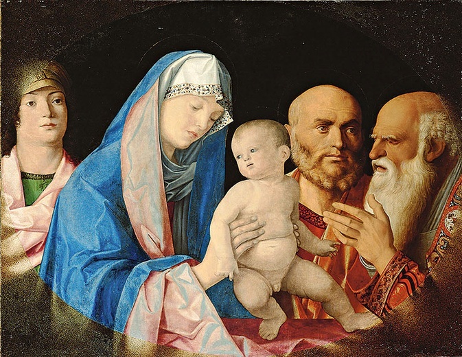 Giovanni Bellini
Ofiarowanie Jezusa w świątyni
olej na desce, 1490–1500
Kunsthistorisches Museum, Wiedeń