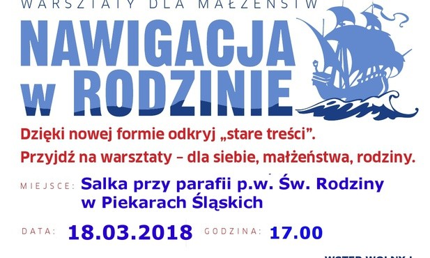 Warsztaty dla małżeństw "Nawigacja w Rodzinie", Piekary Śl., 18 marca