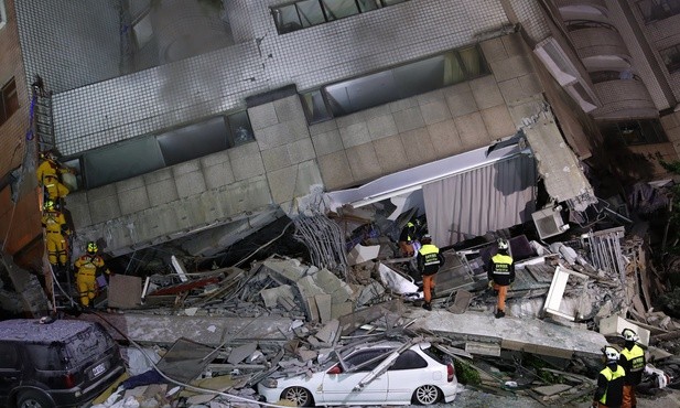 Tajwan: Wzrasta liczba rannych w trzęsieniu ziemi