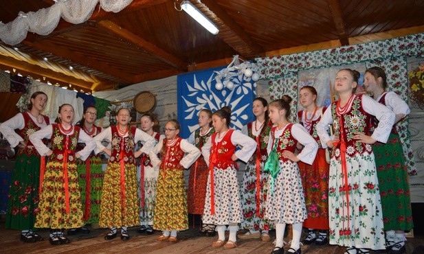 Gaździna przy komputerze