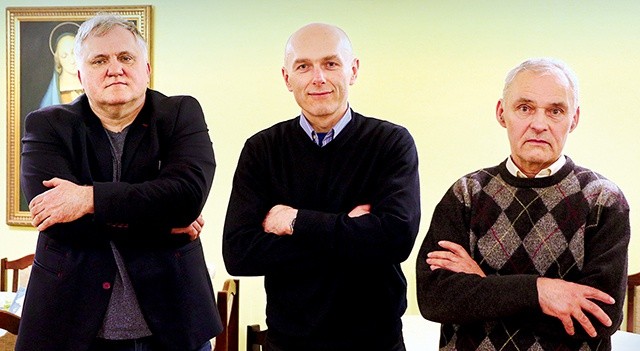 Sławomir Sietkiewicz (od lewej), Tadeusz Jastrzębski i Jan Zbytniewski.