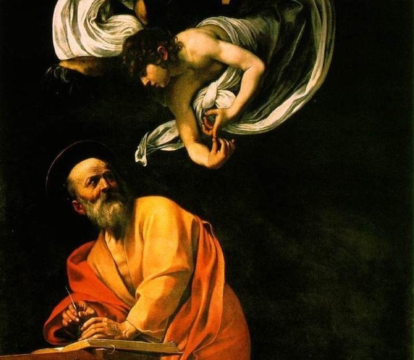 Caravaggio, Natchnienie św. Mateusza
