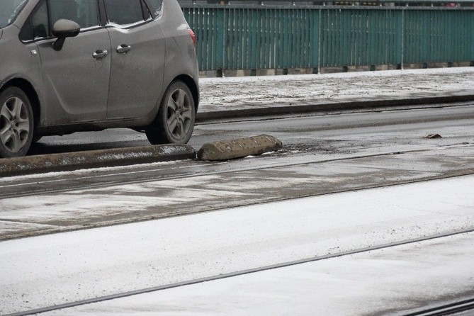 Miejsce kolizji prezydenckiej limuzyny