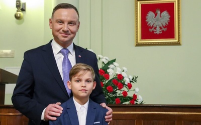 Andrzej Duda z Michałem Zającem