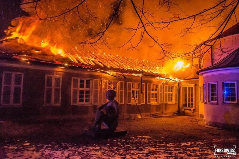 Pożar uzdrowiska w Szczawnie-Zdroju