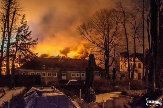 Pożar uzdrowiska w Szczawnie-Zdroju