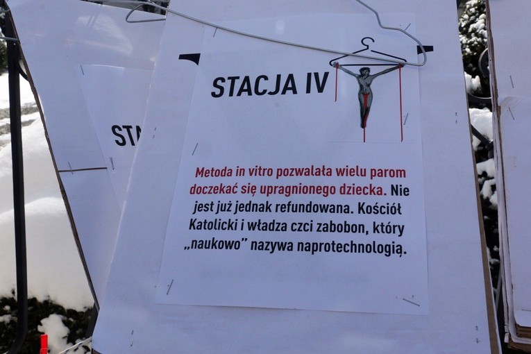 Pikieta zwolenników aborcji pod pałacem arcybiskupa