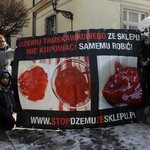 Pikieta zwolenników aborcji pod pałacem arcybiskupa