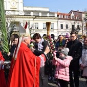 Bp Andrzej F. Dziuba święci palmy