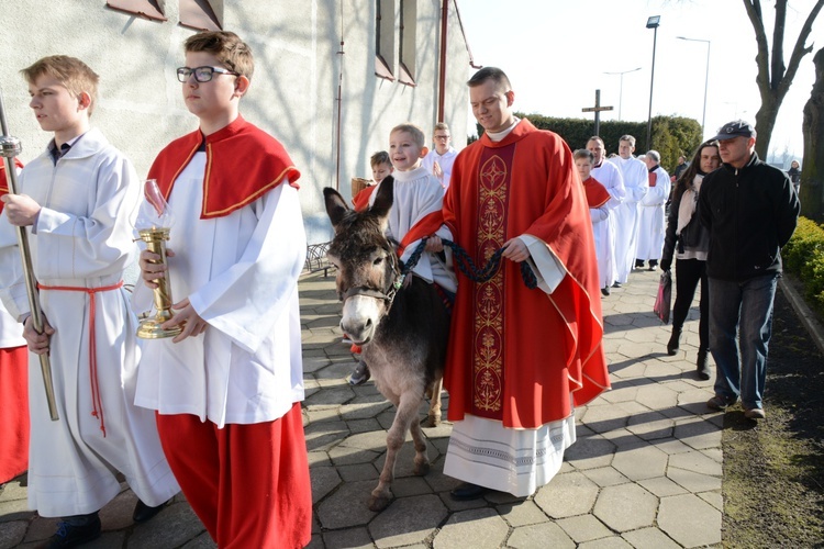 Opole-Szczepanowice: Procesja w Niedzielę Palmową