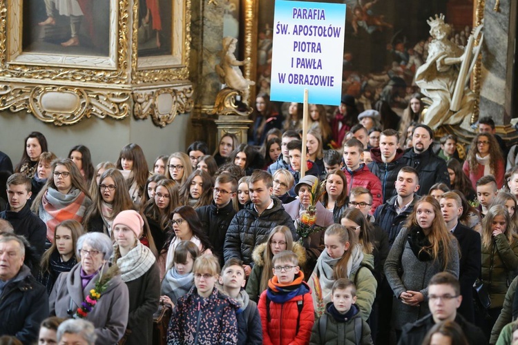 Spotkanie młodych w Niedzielę Palmową 