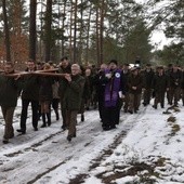 Droga Krzyżowa na terenie leśnictwa Mokra