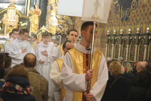 Liturgia Wielkiego Czwartku w konkatedrze w Żywcu - 2018