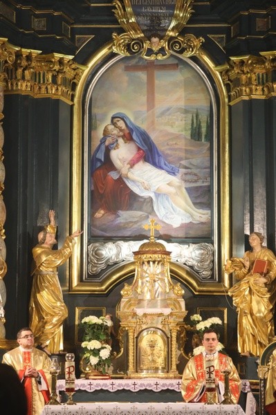 Liturgia Wielkiego Czwartku w konkatedrze w Żywcu - 2018