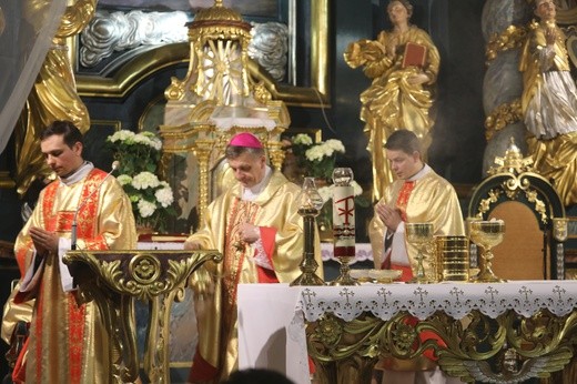 Liturgia Wielkiego Czwartku w konkatedrze w Żywcu - 2018