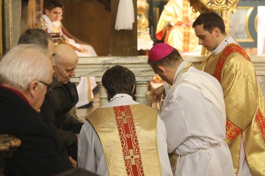 Liturgia Wielkiego Czwartku w konkatedrze w Żywcu - 2018