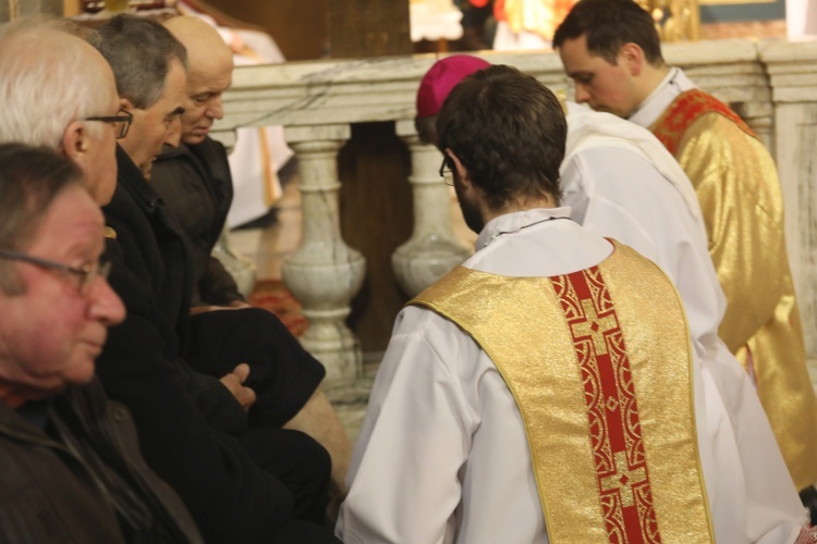 Liturgia Wielkiego Czwartku w konkatedrze w Żywcu - 2018