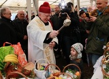 Święcenie pokarmów wielkanocnych w Krakowie 2018