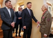 Prezydent Duda odwiedził płk. "Rączego"