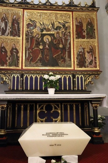 Złożenie szczątków Hanny Chrzanowskiej do sarkofagu w kościele św. Mikołaja w Krakowie