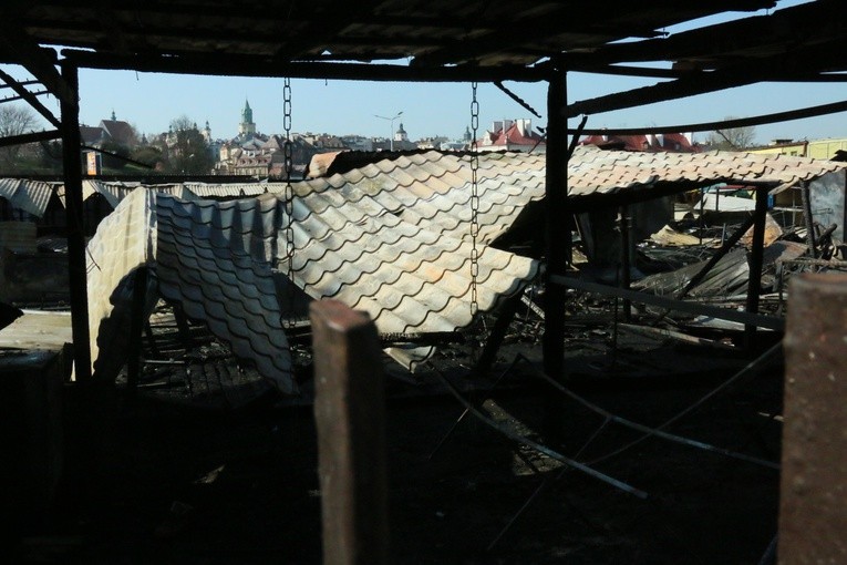 Pożar bazaru przy ul. Ruskiej