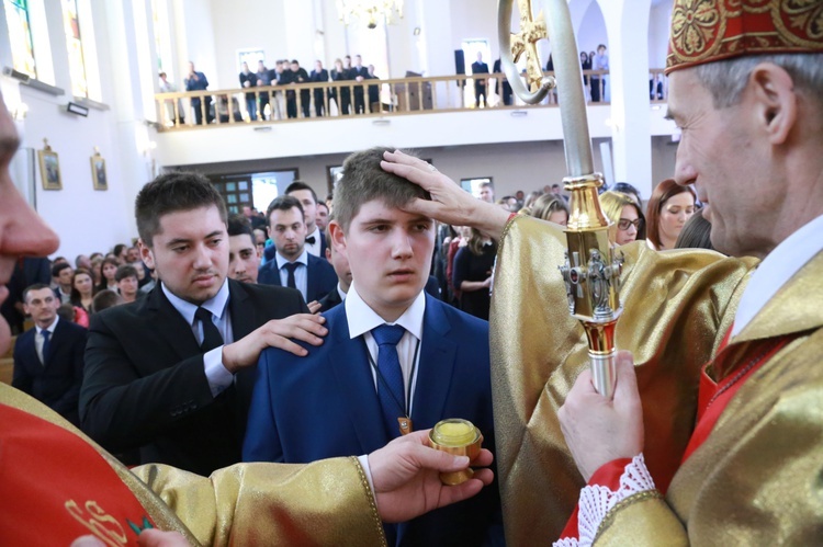 Bierzmowanie w Łąkcie Górnej