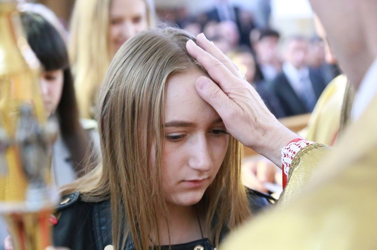 Bierzmowanie w Łąkcie Górnej