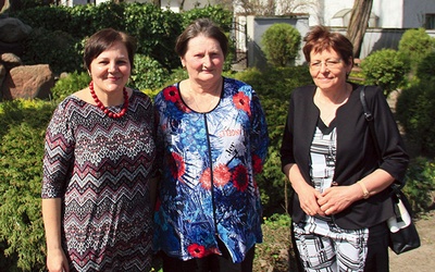 Animatorki grupy modlitewnej: od lewej – Róża Wilczek, Teresa Wieczorek, Maria Kołodziejczyk.