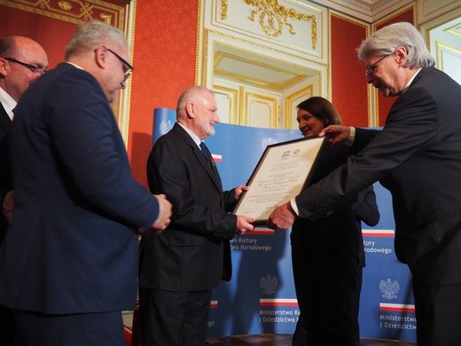 Przekazanie certyfikatu UNESCO Tarnowskim Górom