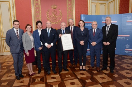 Przekazanie certyfikatu UNESCO Tarnowskim Górom