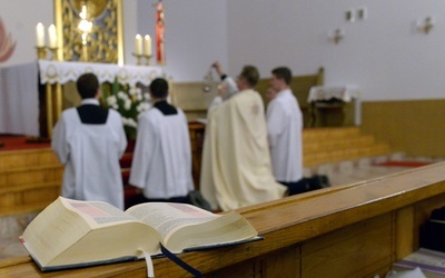 Nabożeństwo biblijne w kaplicy Wyższego Seminarium Duchownego w Radomiu